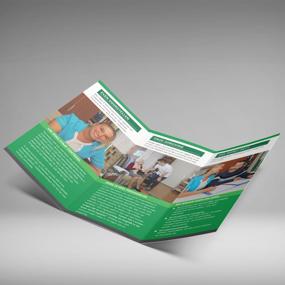 Haaglanden Thuizorg 3 luik folder